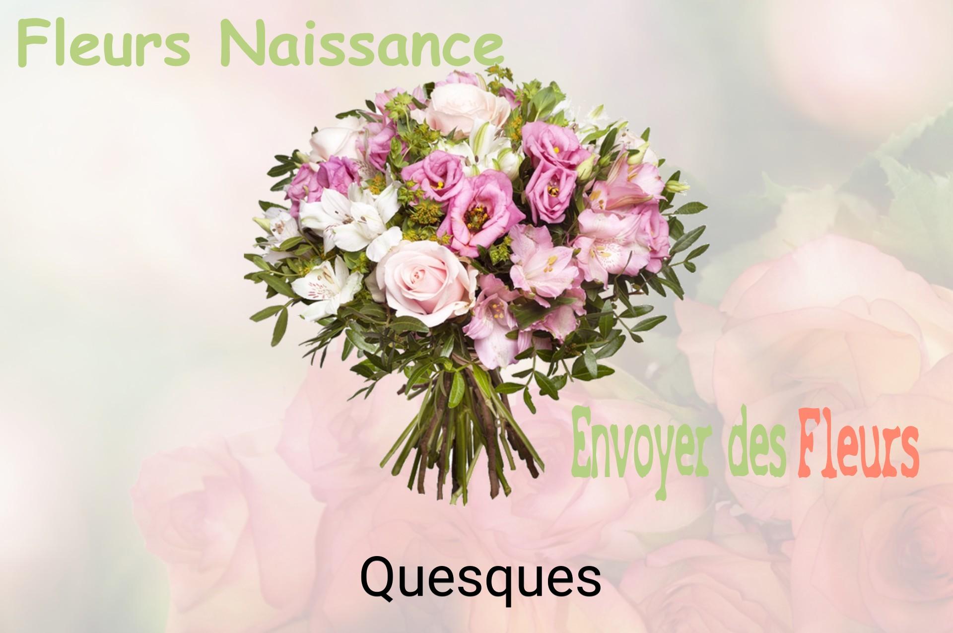 Bouquet de fleurs de naissance livré à Quesques